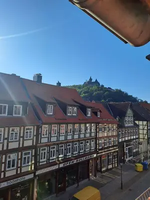Ein allgemeiner Bergblick oder ein Berglick von der Ferienwohnung aus