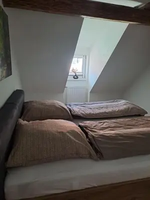 Ein Bett oder Betten in einem Zimmer der Unterkunft Ferienwohnung Else