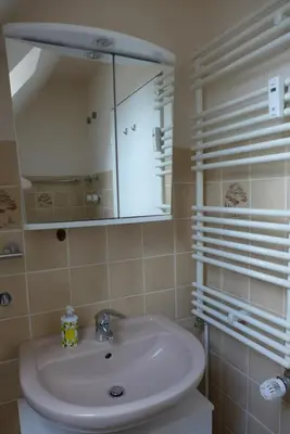 Ein Badezimmer in der Unterkunft Ferienwohnung Parkresidenz