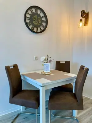 Ein Sitzbereich in der Unterkunft Haus Wilma