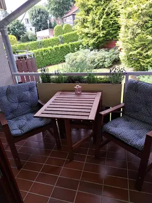 Ein Sitzbereich in der Unterkunft Harzgeist