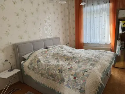 Ein Bett oder Betten in einem Zimmer der Unterkunft Harz-Wohnung Natur pur