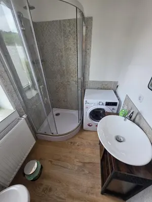 Ein Badezimmer in der Unterkunft Fewo zum Reiterhof