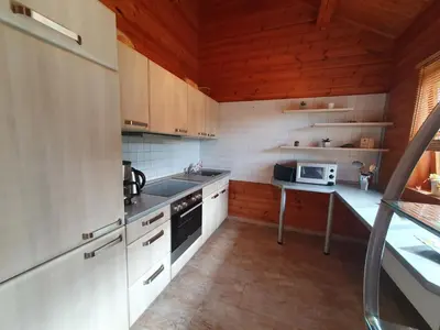 Küche/Küchenzeile in der Unterkunft Ferienhaus Brockenbauer