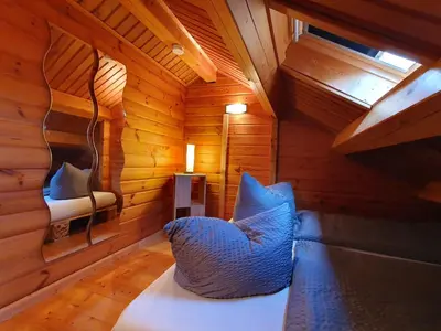 Ein Sitzbereich in der Unterkunft Ferienhaus Brockenbauer