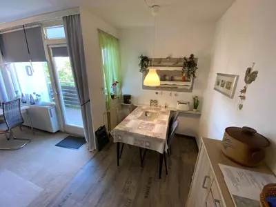 Küche/Küchenzeile in der Unterkunft Harzlichblick Ferienwohnung