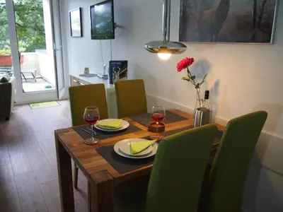 TV/Unterhaltungsangebot in der Unterkunft Apartment Harzgrün 1