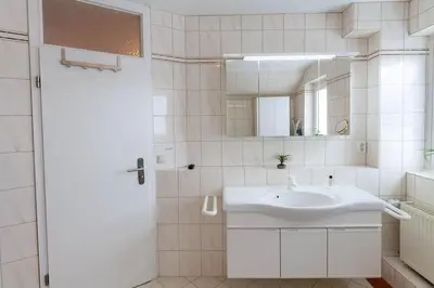 Ein Badezimmer in der Unterkunft Ferienwohnung Bergloft mit Balkon