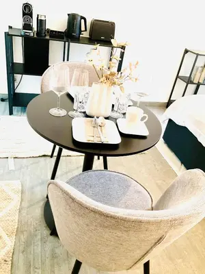 Ein Sitzbereich in der Unterkunft Innerste City Getaway