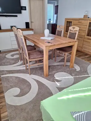 Ein Sitzbereich in der Unterkunft Idylle