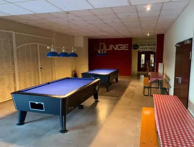 Ein Billardtisch in der Unterkunft Apartment am Rodelberg