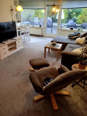 Ein Sitzbereich in der Unterkunft Apartment am Rodelberg