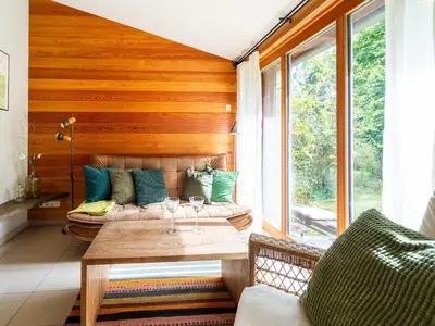 Ein Bett oder Betten in einem Zimmer der Unterkunft Forest-Edge Apartment