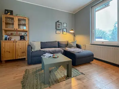 Ein Sitzbereich in der Unterkunft Schöngrün