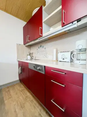 Küche/Küchenzeile in der Unterkunft Ferienwohnung Hexenstieg