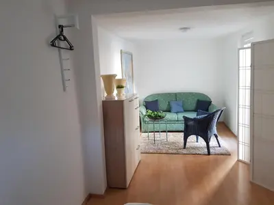 Ein Sitzbereich in der Unterkunft Stadthaus Nr. 16