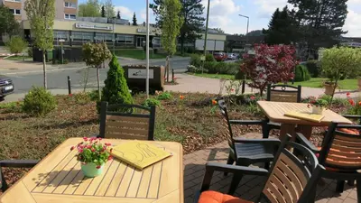 Ein Garten an der Unterkunft Ferienwohnung Harz