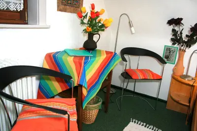 Ein Sitzbereich in der Unterkunft Frauenpension Arleta - Women only