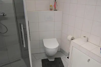 Ein Badezimmer in der Unterkunft Ferienwohnung Messerschmidt