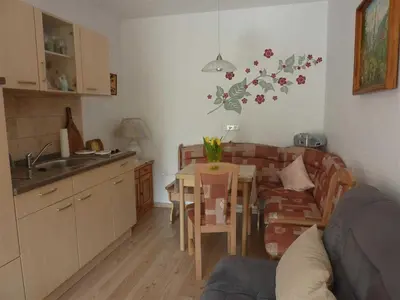 Küche/Küchenzeile in der Unterkunft Ferienwohnung Brüggemann