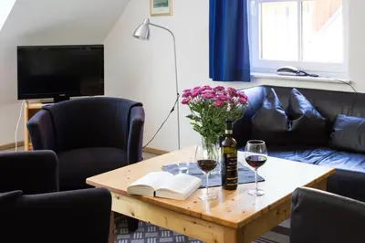 TV/Unterhaltungsangebot in der Unterkunft Ferienwohnung Ferienhäuser am Brocken, 80 qm 3 Schlafzimmer