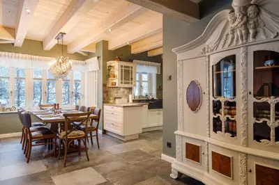 Grundriss der Unterkunft Ferienhaus Ilsenburg, luxuriöse Landhäuser mit Sauna und Kamin, mitten im Harz