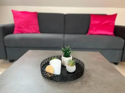Ein Sitzbereich in der Unterkunft HarzFokus - Brightnest - #Netflix#Wlan#Zentrum