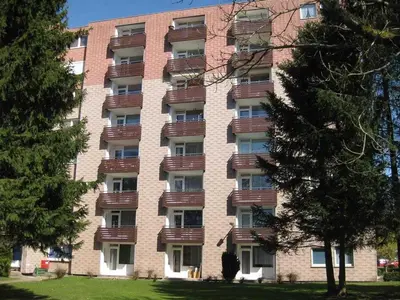 Das Gebäude in dem sich die Ferienwohnung befindet