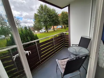 Ein Balkon oder eine Terrasse in der Unterkunft Kleine Residenz