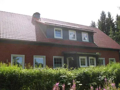 Das Gebäude in dem sich die Ferienwohnung befindet