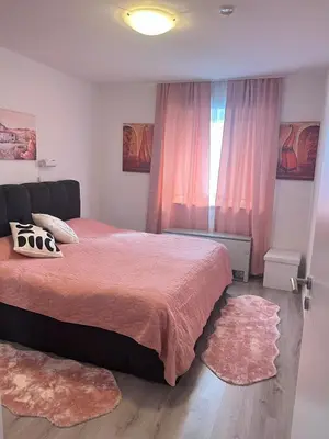 Ein Bett oder Betten in einem Zimmer der Unterkunft Gemütliche Wohnung im Harz