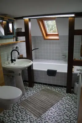Ein Badezimmer in der Unterkunft Das Gipp8cht Ferienhaus