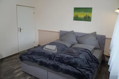 Ein Sitzbereich in der Unterkunft Das Gipp8cht Ferienhaus