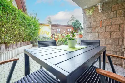 Grundriss der Unterkunft Ferienwohnung Emma - Gemütliche Wohnung mit Terrasse
