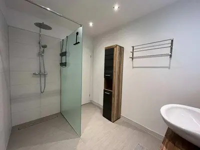 Ein Badezimmer in der Unterkunft Am Jacobsgarten Comfortable holiday residence