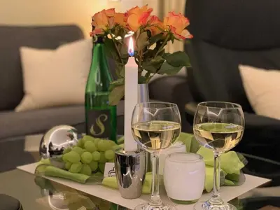 Getränke in der Unterkunft Ferienwohnung Köhnke 2
