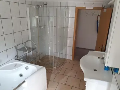 Ein Badezimmer in der Unterkunft Ferienhaus Herman Grote- Harz