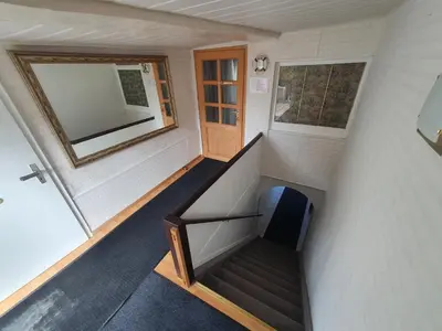 Ein Sitzbereich in der Unterkunft Ferienhaus Herman Grote- Harz