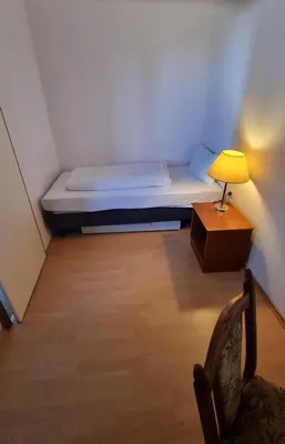 Ein Bett oder Betten in einem Zimmer der Unterkunft Ferienwohnung Dorna