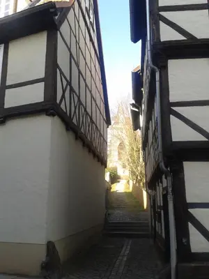 Das Gebäude in dem sich die Ferienwohnung befindet