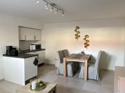 Küche/Küchenzeile in der Unterkunft Apartment am Pulverturm