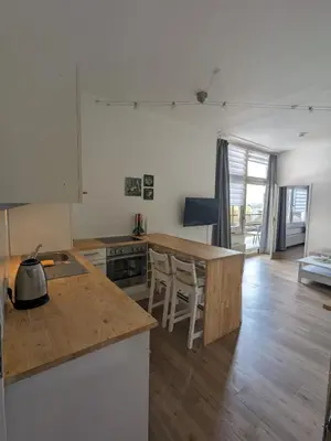 Küche/Küchenzeile in der Unterkunft Ferienwohnung Obere Bergstraße