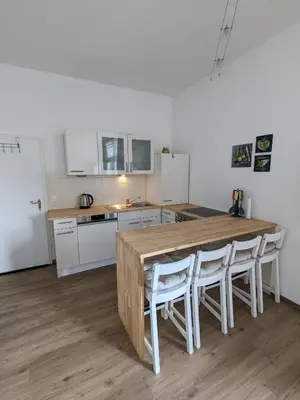 Küche/Küchenzeile in der Unterkunft Ferienwohnung Obere Bergstraße