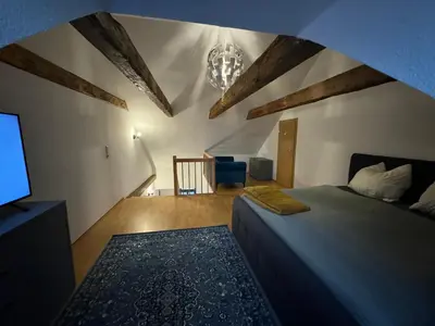 Ein Bett oder Betten in einem Zimmer der Unterkunft Mathilde