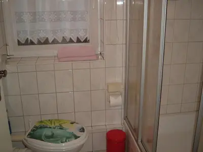 Ein Badezimmer in der Unterkunft Ferienwohnungen Pook