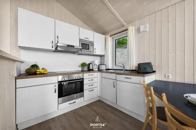Küche/Küchenzeile in der Unterkunft Ferienhaus Harter Brocken - Sankt Andreasberg im Harz