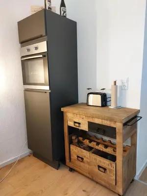 Küche/Küchenzeile in der Unterkunft Ferienwohnung Hang zur Villa