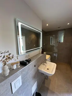 Ein Badezimmer in der Unterkunft Ferienwohnung Hang zur Villa