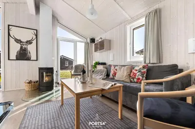 Ein Sitzbereich in der Unterkunft Ferienhaus Auszeit 22 - Sankt Andreasberg im Harz