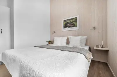 Ein Bett oder Betten in einem Zimmer der Unterkunft Ferienhaus Panoramapark 46 - Sankt Andreasberg im Harz